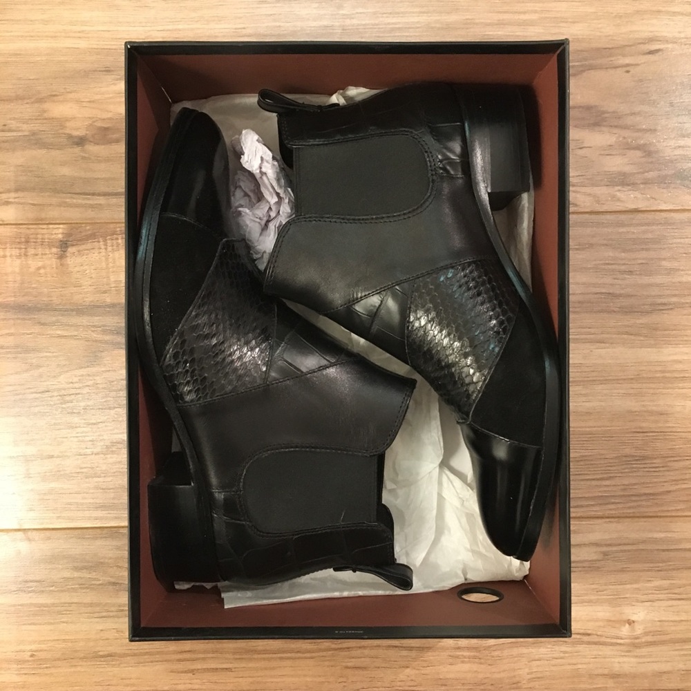 Coach Suffolk Patchwork Black Bootie - image 1